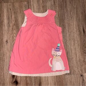 2013 Baby Boden Birthday Cat Appliqué Dress